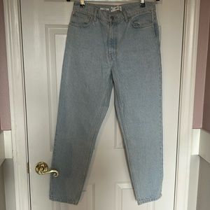 MANGO LIGHT WASH BLUE MOM JEANS